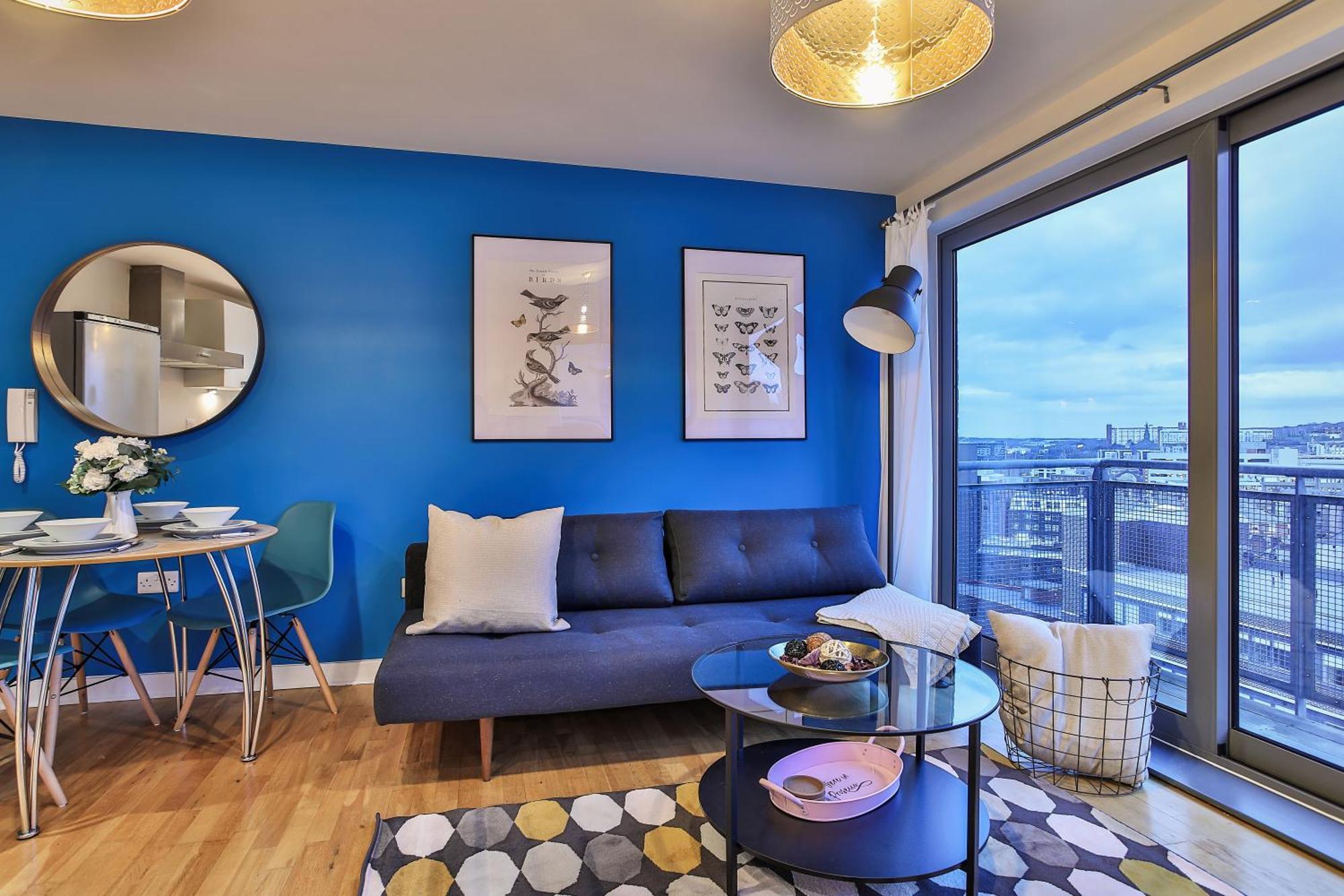 Skyview Apartment By Noknokstay - City Centre With Parking - Group, Family, Business 셰필드 외부 사진