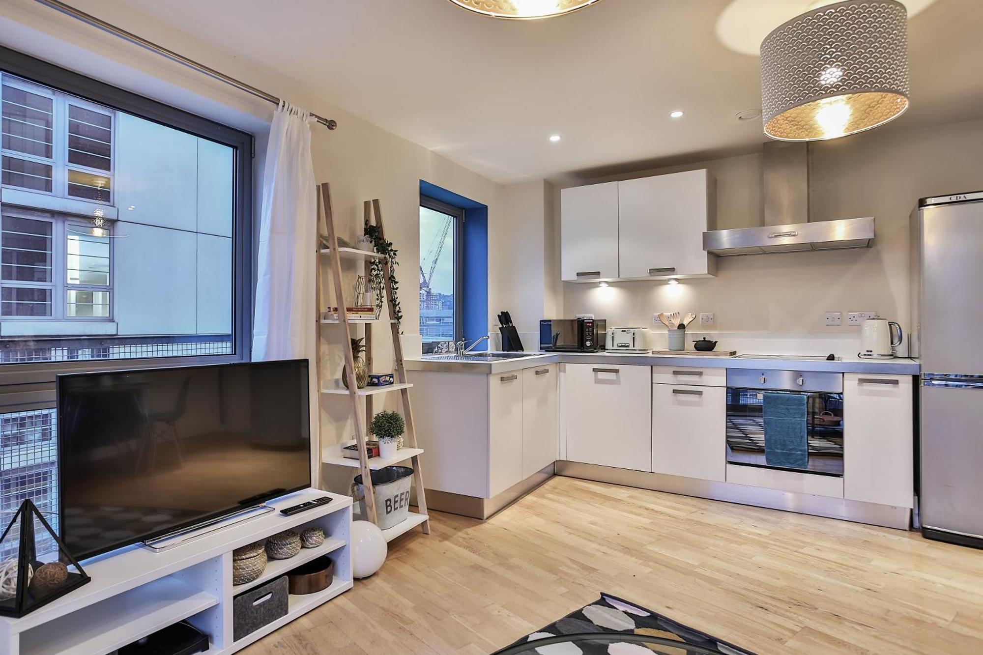 Skyview Apartment By Noknokstay - City Centre With Parking - Group, Family, Business 셰필드 외부 사진